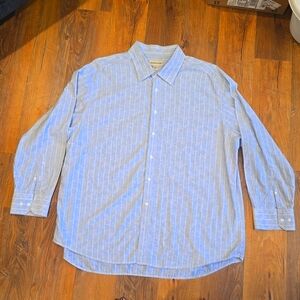 Pronto Uomo Men's Long Sleeve Dress Shirt (Size: 3X)